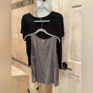 J.Jill Wearever Tank Top and Vee Neck Top. Sold as a set. Size XL. Gently worn.